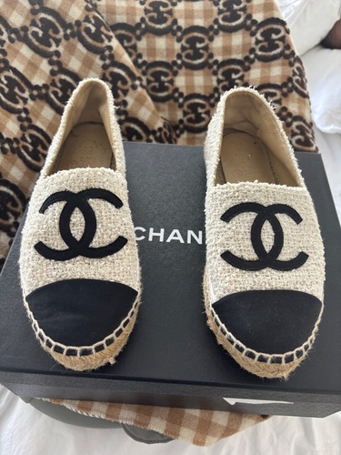 Chanel tweed espadrilles sold - chanel,