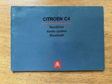 CITROEN C4 NAVIDRIVE | AUDIO | BLUETOOTH MANUAL / USER HANDBOOK PRINT 10/2005