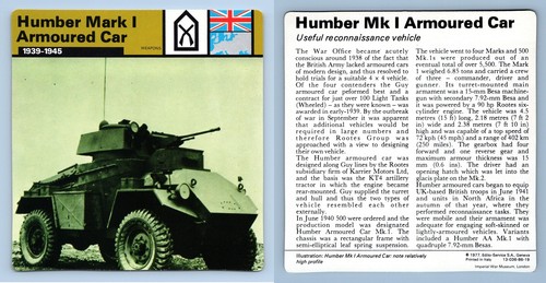 Humber mark armoured car - i,