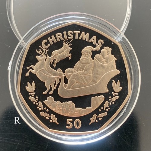 1997 gibraltar christmas 50p - gibraltar,