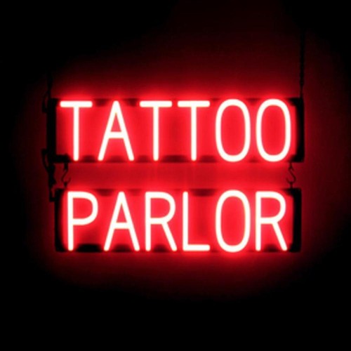 Spellbrite tattoo parlor sign - tattoo,