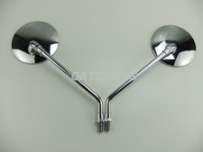 New CHROME Mirrors For Yamaha XT500 76-89 Motorcycle 10mm Left & Right XT 500