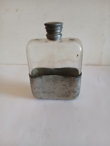 Glass pewter hip - pewter, hip/pocket