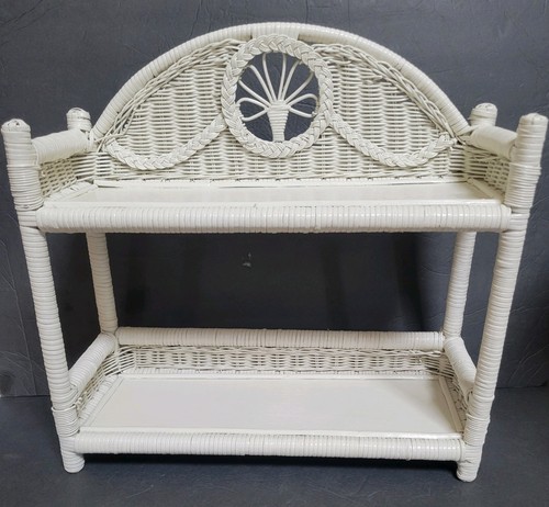 White open wicker - white, two