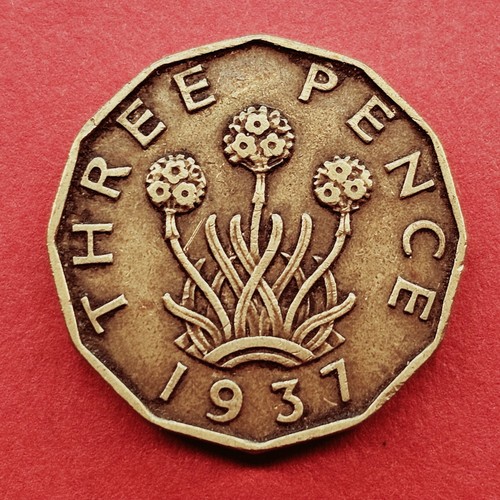 Silver brass threepence - &,