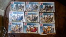 VINTAGE - AIRFIX - 1/72 - Series 1 - Boxed Waterloo Soldiers. x9.