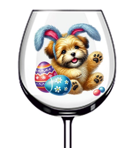 12x colourful easter funny dog - 12x,