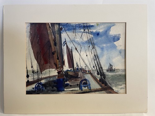 Thames barge sailing - sailing,