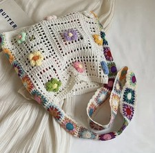 handmade crochet crossbody bag