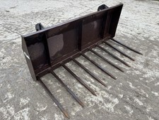 SLEWTIC 5FT MUCK FORK / GRIPE ON GRAYS BRACKETS LOADER TRACTOR MANURE GRAB☎️07&7