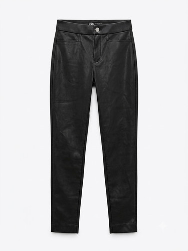 Zara women faux leather - faux,