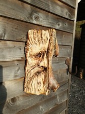 Chainsaw Carved Green Man /