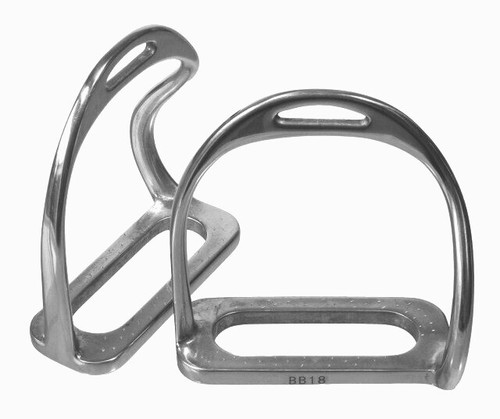 Bent leg safety stirrup irons - bent,