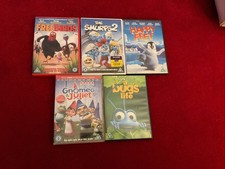 Animated DVD Movie Bundle X 5 Inc Happy Feet , Free Birds, A Bugs Life ,Free P&P