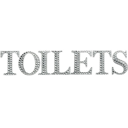 Toilets door sign large - sign,