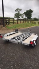 CAR TRANSPORTER/FLATBED/MOTORBIKE BESPOKE TWIN AXLE TRAILER 