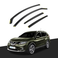 Wind Deflectors For Nissan X-Trail MK3 T32 2014-2021 5 Door SUV 4pc Tinted