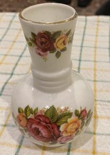 Cottage Rose Fine Bone China Bud Vase 13cm 