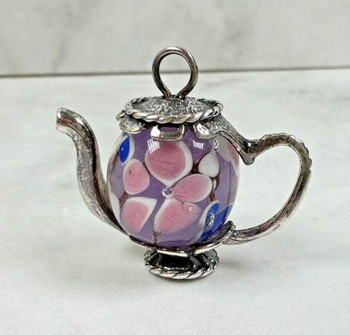 Sterling silver floral pink - sterling,