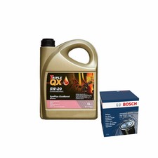 Triple QX TQX SynPlus FS Ford Ecoboost 5W20 Engine Oil 5L Bosch Oil Filter Kit