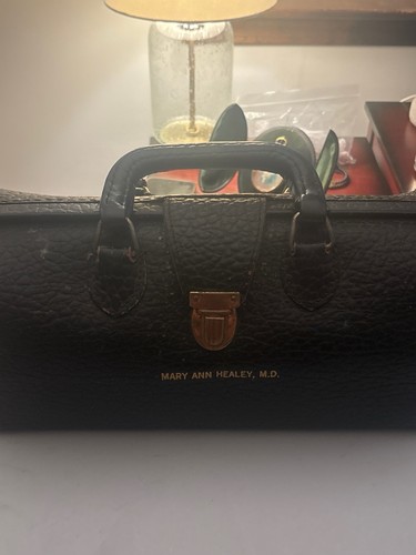 Vintage black leather doctors - vintage,