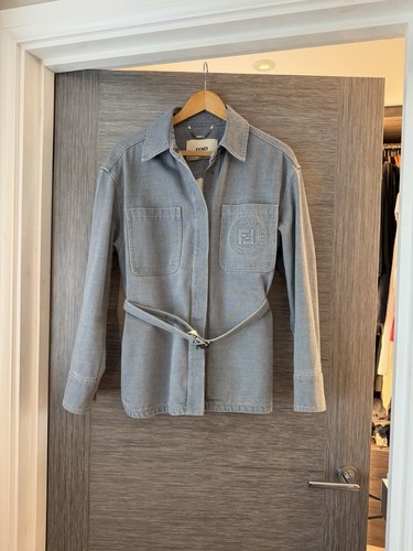 Fendi denim jacket - denim,