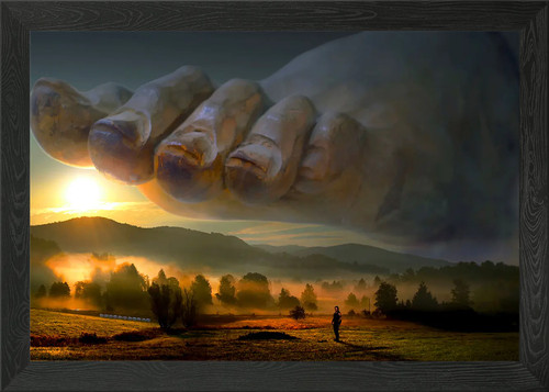 Beautiful sunset framed wall - sunset,