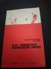 RSC ANDERLECHT V MANCHESTER UNITED EUROPEAN CUP 27TH NOVEMBER 1968