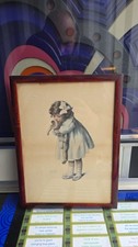 Vintage framed signed Bessie