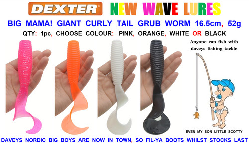 Giant curly tail grub worm - giant,