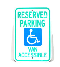 "Reserved Parking - Van