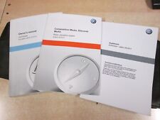 13-18 VOLKSWAGEN GOLF ESTATE OWNERS HANDBOOK MANUAL & WALLET  INC SAT NAV