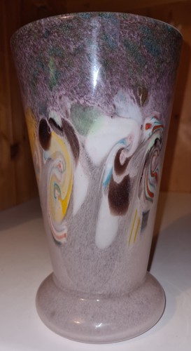 Vasart scottish art glass - glass, vase