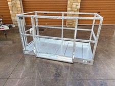 2.0m x 1.0m JCB Q-Fit Galvanised Telescopic Handler Man-lift Safety Basket