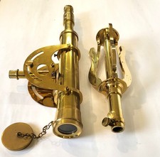 Brass nautical maritime telescope tripod stand vintage marine sea spyglass 18"