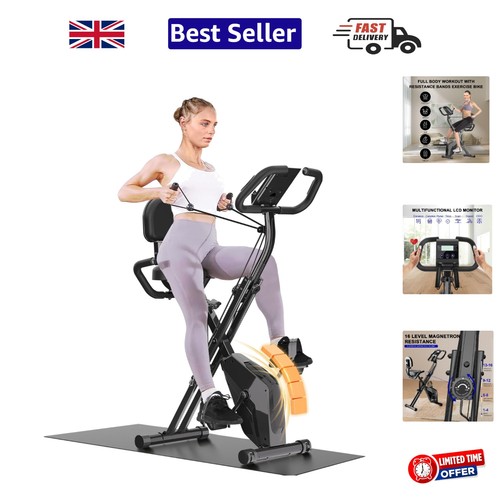 Foldable exercise bike - exercise,