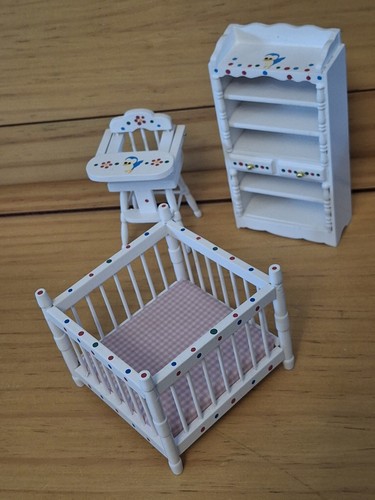 Dolls house nursery - house, furniture