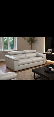 Natuzzi leather sofa and - leather,
