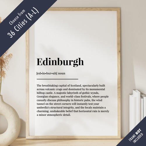 British city definition print - city,