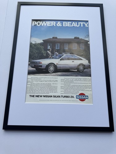 Framed original nissan silvia - original,