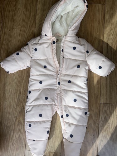 Baby girls pink snowsuit age - girls',