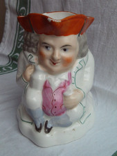 NA576 SUPERB CIRCA 1820-30S ANTIQUE ENGLISH TOBY JUG 12CM HIGH AT HIGHEST POINT