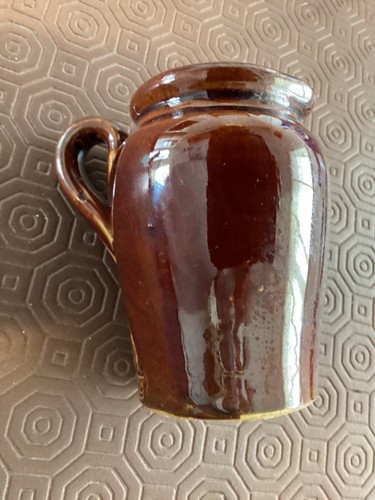 Vintage stoneware cream pot - stoneware,