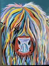 Steven Brown Canvas Print Lizzie McCoo, 40x40 cm 