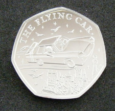 2025 Harry Potter The Flying Car BU 50p Fifty Pence Coin Brilliant Uncirculated