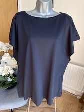 COS Blouse Top  Navy Blue Top