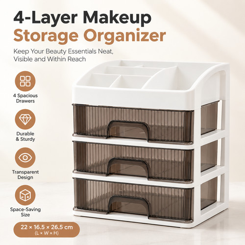 Large layer makeup organiser - 4,