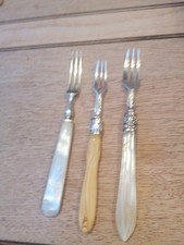 3 Hallmarked Silver Pickle Forks 72.8g