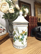 Fantastic Hand Painted Vintage French - Limoges - Apothecary Jars with Lids 