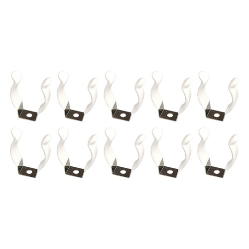 10pcs round tube clamps - round,